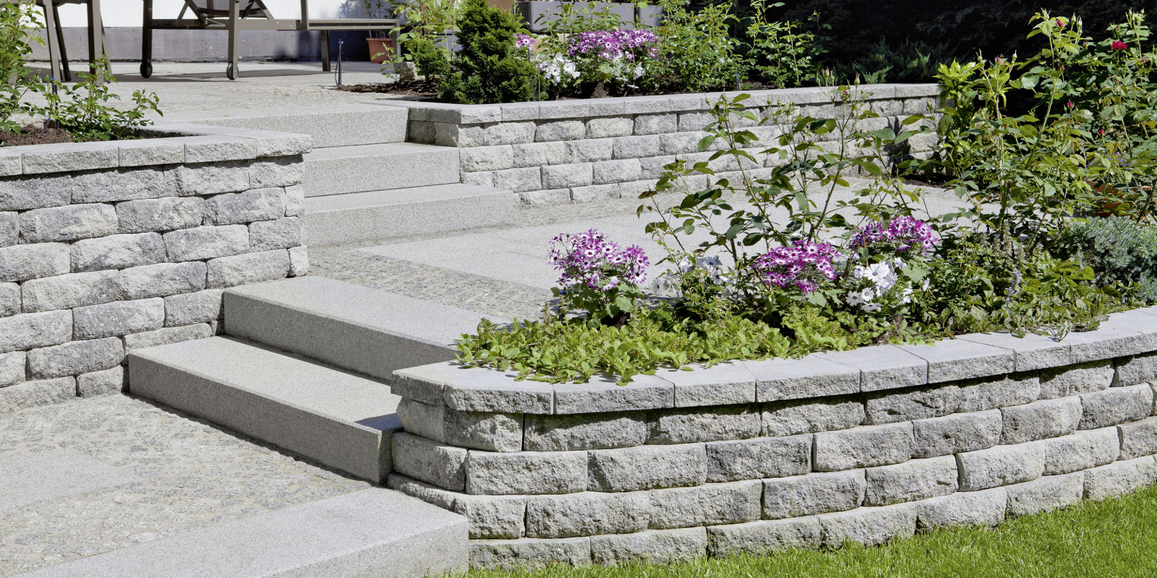 Mauern zur Hangbefestigung Inspiration von Rinn Beton