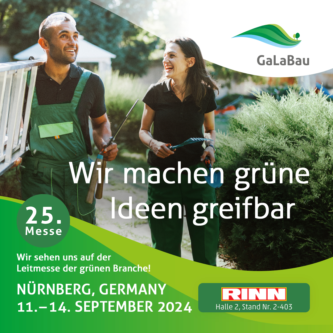 Rinn präsentiert seine Lösungen für nachhaltiges Bauen auf der GaLaBau