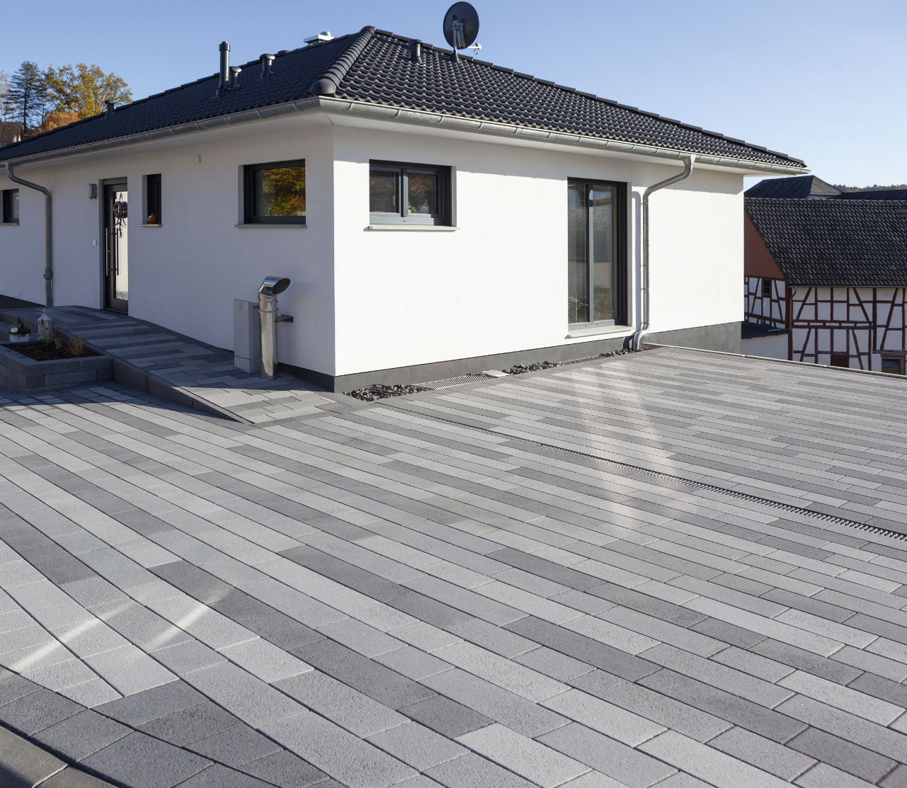 aussentreppe und hauseingang gestaltungsideen von rinn beton